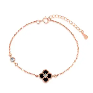 Enamel Flower Charm Bracelet