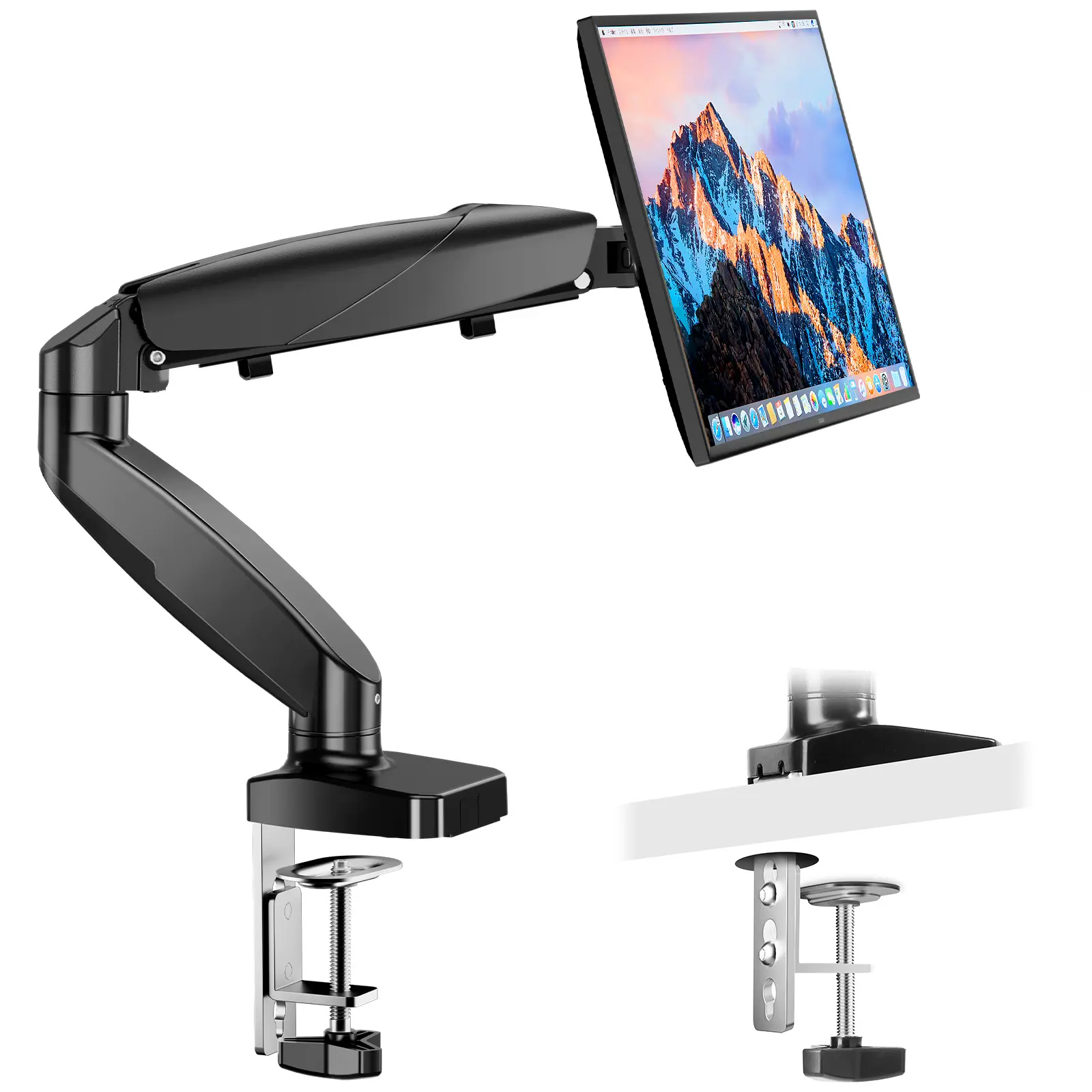 Single Arm(Support 15-27 Inch, 4.4-15.4 LBS)