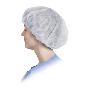 G & F Products 13040-100 Disposable Bouffant Caps Hair Net, Spun-Bonded Polypropylene, Non-Woven, Medical, Labs, Nurse, Tattoo, Food Service, Health, Hospital, White, 100/Sleeve Pack