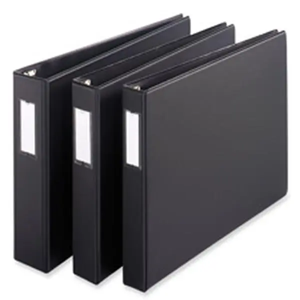 Cardinal Brands- Inc CRD12122 Slant-D Reference Binder- 3-Ring- 1-.50in. Capacity- 11in.x17in.- BK