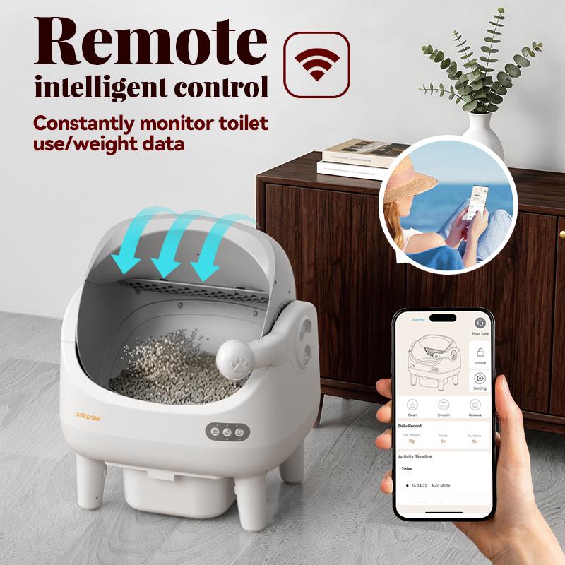 POKPAW Smart Spray Automatic Cat Litter Box, Deodorizing Spray for Summer, US Local Fast Shipping, 1-Year Free Replacement for Non-Artificial Damage POKPAW Smart Spray Automatic Cat Litter Box, Deodorizing Spray for Summer, US Local Fast Shipping, 1-Year Free Replacement for Non-Artificial Damage