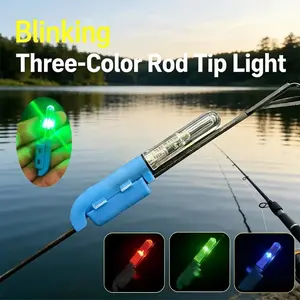 5pcs New Night Fishing Rod Tip Light Electronic Raft Rod Casting Rod Sensor Night Light Hand Rod Light Rock Alarm