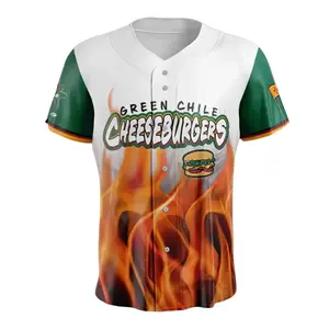 Isotopes Green Chile Cheeseburgers Jersey 2026 – Trendy Limited Edition Baseball Jersey Fun Food Inspired Design