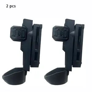 Tactical Flashlight Holster,Flashlight Holster for Belt, Flashlight Holder with Lever Side Lock System Rotatable Torch Holder Fit for 1"-1.55" Dia. Flashlight