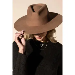 100% Australian Wool Teardrop Panama Hat-Blank  : OS - 5 colors