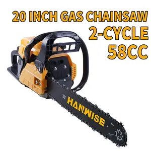 Hanwise 58CC Gasoline Chainsaw,20Inch Heavy-duty Gasoline Chainsaw, Chainsaw Cutting WoodGas Saw, Chainsaw Set, Perfect Gift For Garden/farm/yard |New Year/Valentine's Day