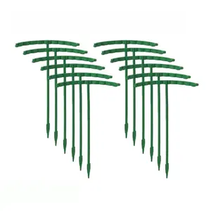 Plant Support Stand, Interlocking Round Flower Rack, Rose Hydrangea Stabilizer, Potted Plant Fixer, Garden Essential Tool