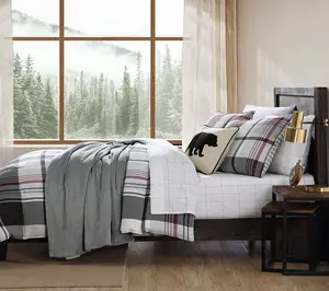 Eddie Bauer Normandy Plaid Red Full/Queen Comforter Set