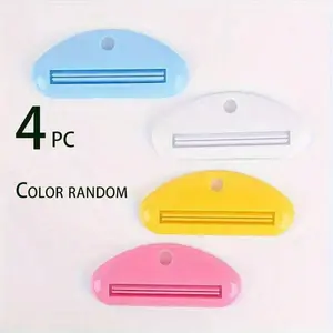 Portable Creative Toothpaste Squeezer Set, Easy Use No Battery Needed, Perfect for Toothpaste & Face Cleanser Dispenser, Bathroom Accessory Gift