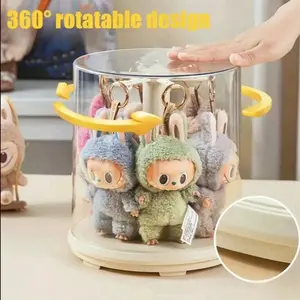 (US SELLER) Clear Dustproof Display Box with 360° Rotatable Design for Easy Viewing and Storage Organiser