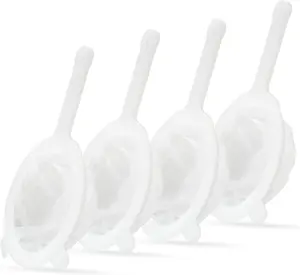 Premium Multi-Mesh Strainer Set, 4 Pack - 100/200/300/400 Mesh, Nylon & Plastic Fine Mesh Sieve for Tea, Coffe, Nut Milk, Juice, Broth, Smoothies, Reusable & Easy to Clean, Durable,Dishwarer Safe