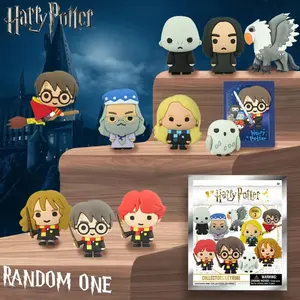 Officially Licensed Harry Potter Blind Bag Keychain, 3D Characters Hedwig Ron with Wand, Luna Hippogriff Voldemort, Dumbledore, Hermione Accessories