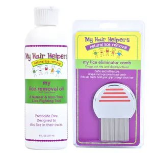My Dimethicone Oil and Lice Comb Kit | 8 ounces | For 1-2 People