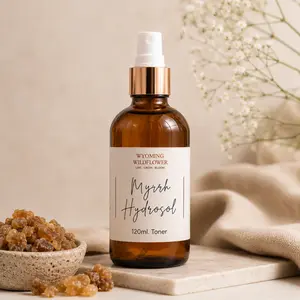 Myrrh Hydrosol Facial Mist- Organic, Anti-Aging, Firming & Skin-Repair, Pure Steam Distilled
