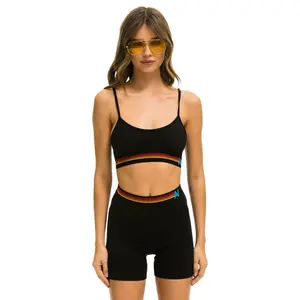 LOGO ADJUSTABLE BRALETTE - BLACK