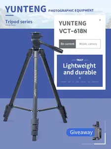 70 inch standard tripod high load-bearing stable stand, phone stand, camera stand, 360 degree rotating gimbal, suitable for live streaming Vlog、 Landscape photography shooting, portrait photography shooting, floor standing bracket shooting