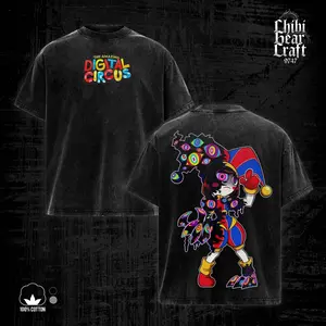 [COLLECTION] The Amazing Digital Circus Shirt Pomni Jax Ragatha Vintage Acid Washed Oversized T-Shirt Hoodie Tank Top Weirdcore Glitch Graphic Tee Y2K Clothing Summer Men Clothes Outfits Unisex Video Game Clothes Gifts For Him Her Fan Merch