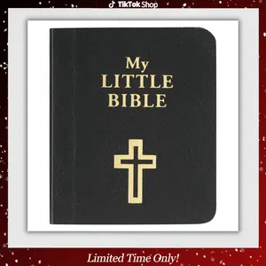 My Little Bible 2” Standard Edition - Selections of Key Verses From Every Book, Tiny Palm-size OT NT Scripture for Ministry Outreach, Classic 1769 KJV Text, 2" x 2.5”, Black
