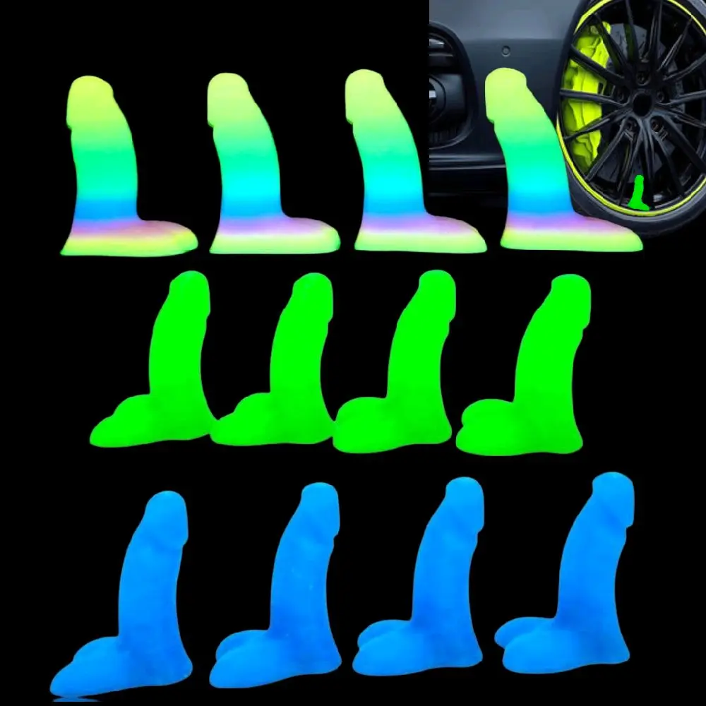 Glow in the Dark The Wittle Valve Buddy (set of 4) New Colors! The perfect Valve Stem cap! Funny, eye-catching, and works!