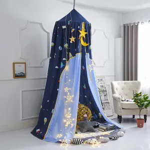 Galaxy Bed Play Tent Net,Lovely Decoration Reading Nook for Girls Boys