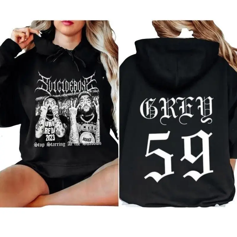 $UlClDEBOYS "Stop Staring At The Shadows" G59 Hoodie – Music Tour Merch Pullover, Unisex Fan Hoodie, $UlClDEBOYS Merch - Unisex Rapper Clothing