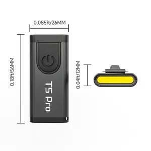 【Adventure Gear】LEM T5 Premium Rotatable RGB Mini Pocket Flashlight, 400 Lumens, USB-C Rechargeable, with Clip and Keychain, Ideal for Work, Travel, and Gear Bags, dealsforyoudays