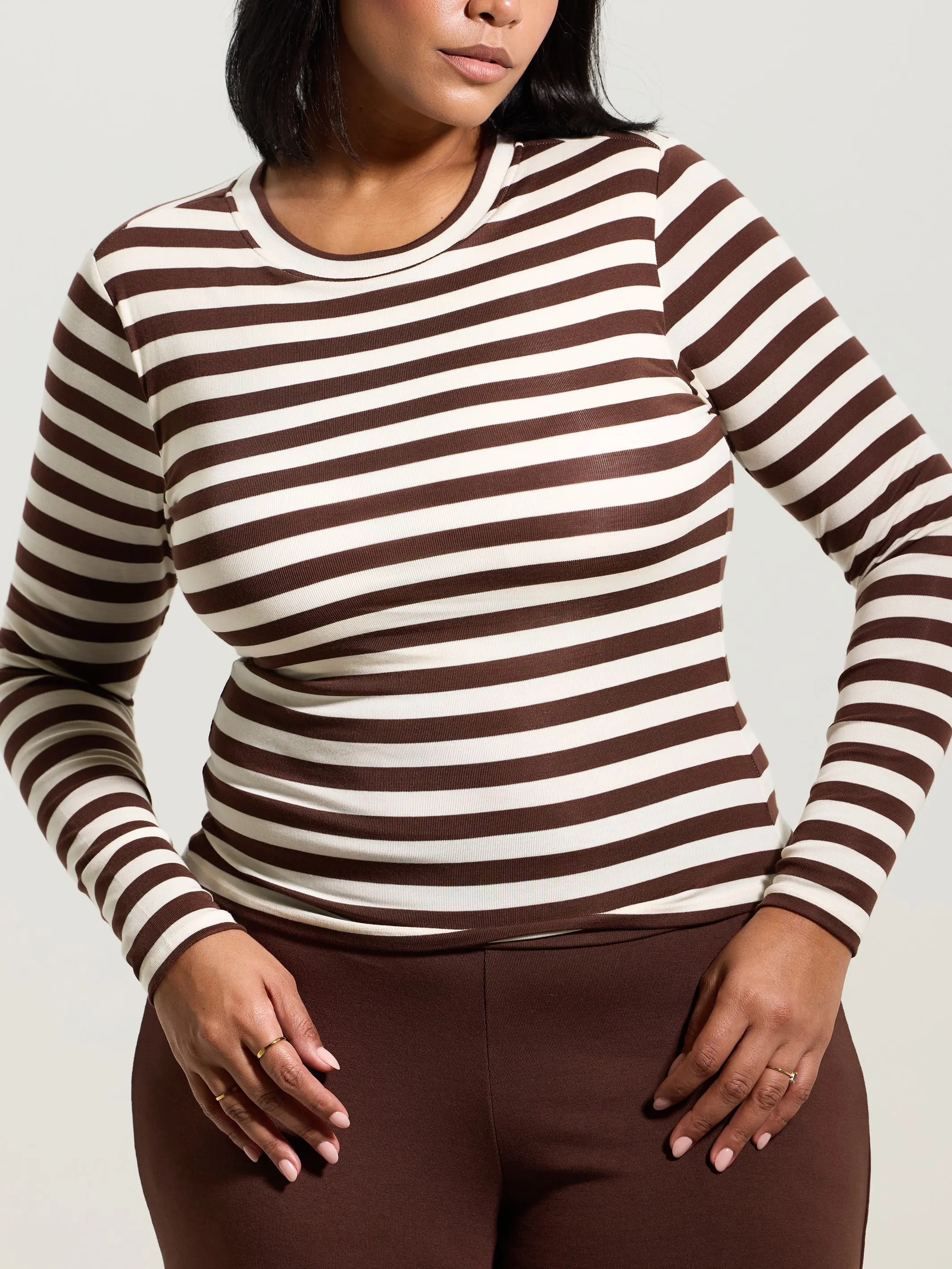 Brown and Cream Stripes