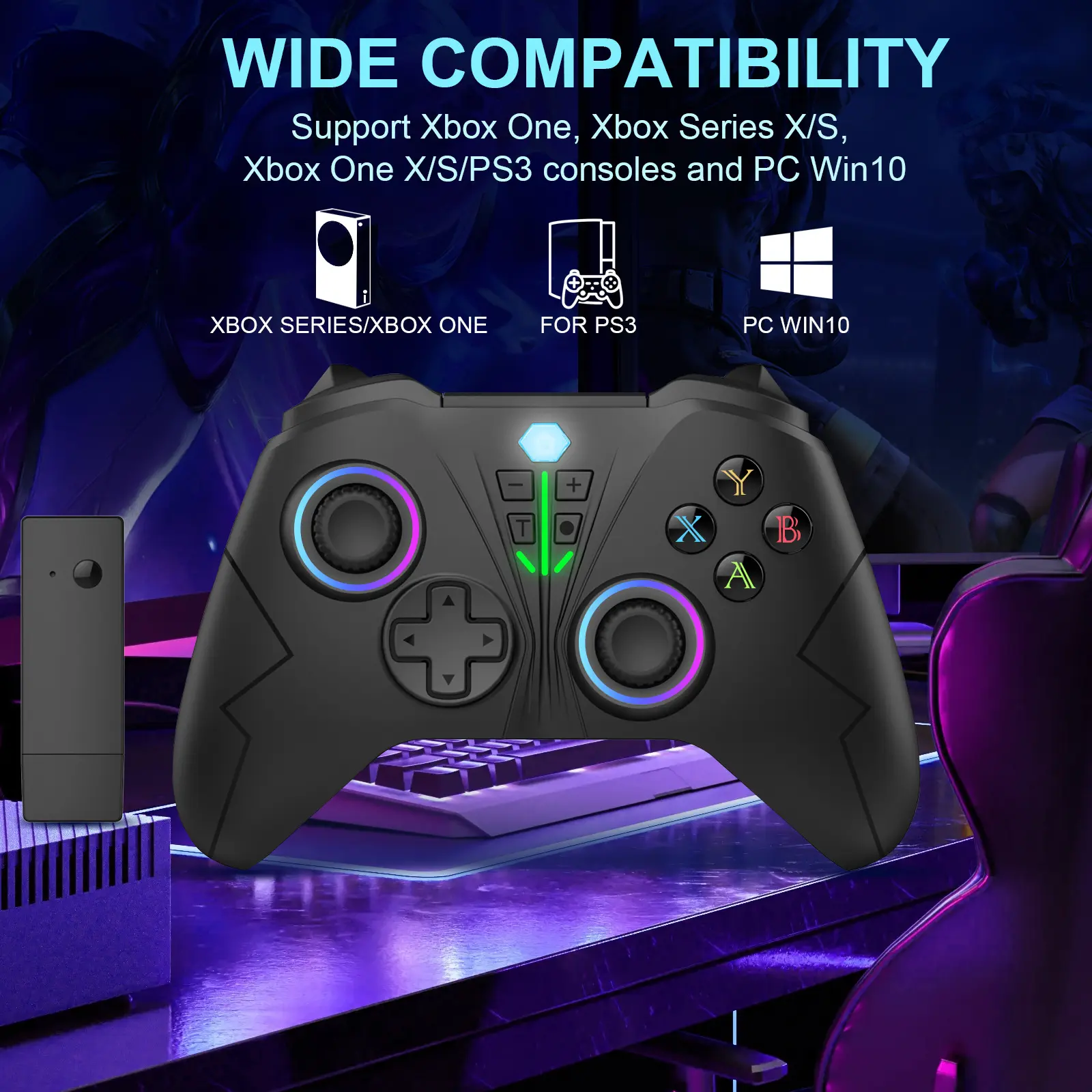 Manufacturer Xbox One Controller 360 2.4G Wireless Game Wake-Up Macro Programming Custom Modification Bluetooth