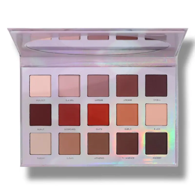 Ellis Atlantis Vol 2 - Origin 15 Pan WARM TONED Matte Palette + Magnetic Pans - Beginner Friendly Makeup