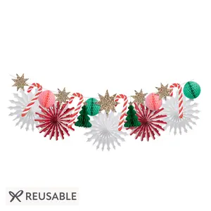 Christmas Honeycomb Garland