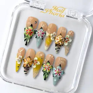 NailPhoria LIVE ONLY CLEARANCE Collection - Handmade Press-On Nails | Reusable, Salon-Quality, Long-Lasting, Glossy Design