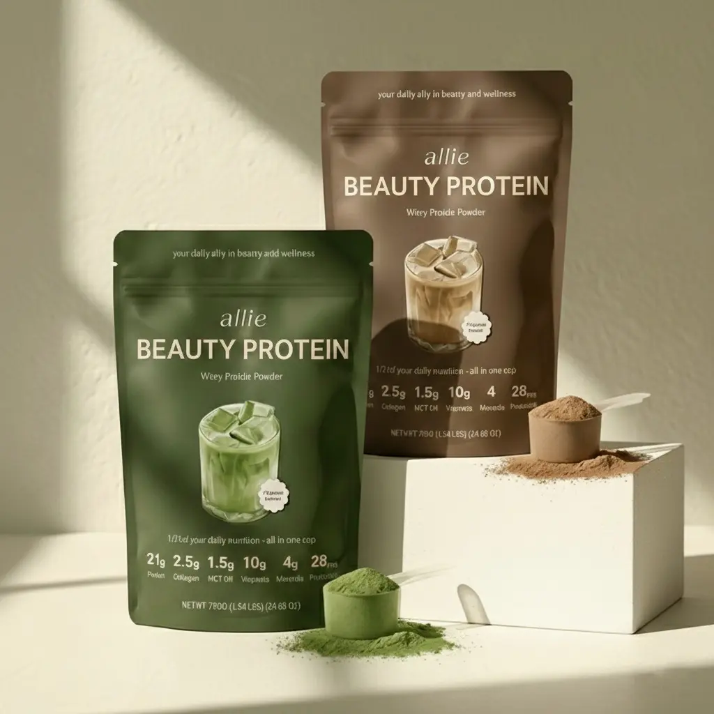 Japanese Matcha & Taiwanese Milk Tea Protein Powder for Women | All-in-One Beauty Protein | Collagen, Probiotics & MCT Oil