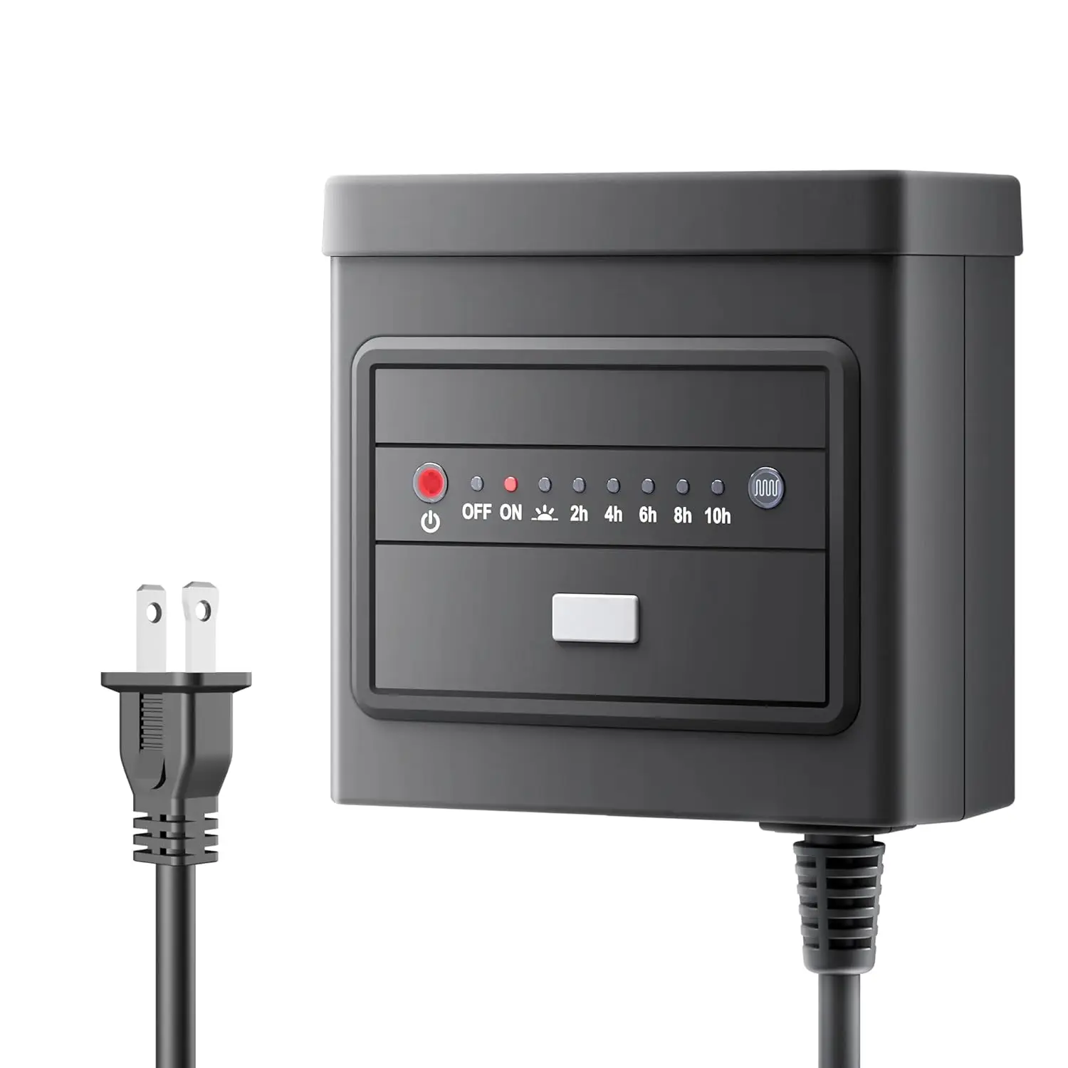 60W Low  Landscape Transformer with Countdown Timer and Photocell Sensor, 125V AC to 12V DC Converter with Overload Protection, Weather Durable for Outdoor LED Lighting, Pathway Light