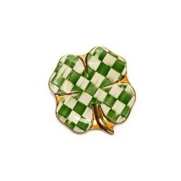 Lucky Check Clover Plate