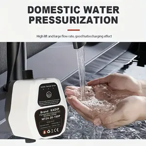 Portable DC24V Automatic Booster Pump - Home Improvement Water Pump with Flow Sensor, 65℃/149℉ Max Temperature for Garden, Bathroom and Kitchen Hot Water Use