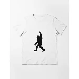 Bigfoot Funny Rock And Roll Bigfoot Retro Essential T-Shirt