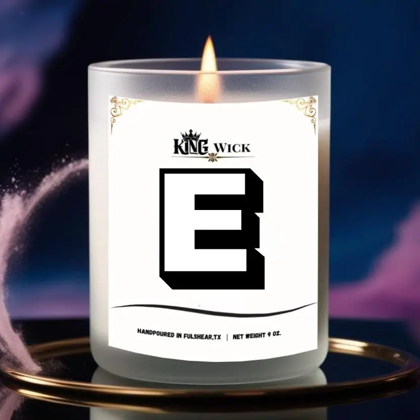 Alphabet Letter Scented Candles by King Wick hande made