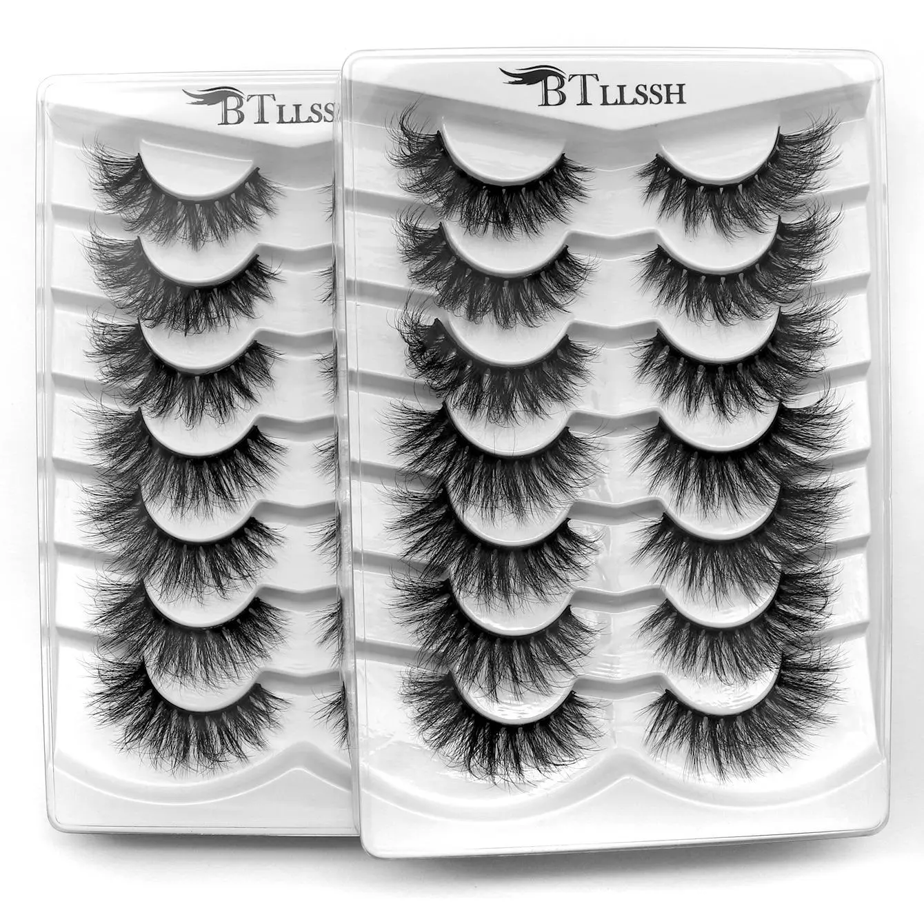 2 Styles Fluffy High Quality Eyelashes, 14 Pairs Naturally Curly Volumized Eye Makeup Strip Lashes, Eye Makeup Tools For Daily Use