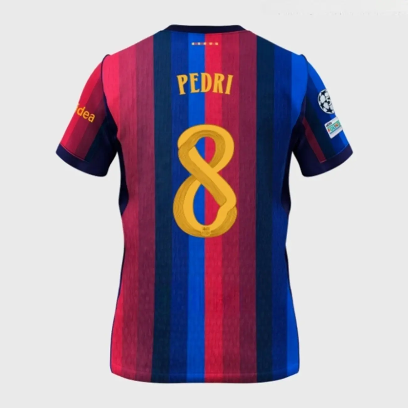 Unisex Soccer Athletic Short Sleeve Football Shirt Sports Fan Training Top Breathable Lightweight Casual Streetwear PEDRI 2026/27 Home Replica Jersey