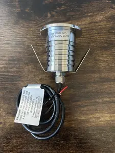 Core Drilled Low-Voltage Concrete Fixture AC/DC 12V IP 68 Rated 1 1/2 Inch Hole Drill Required for Garage Door Lighting Walkway Driveway