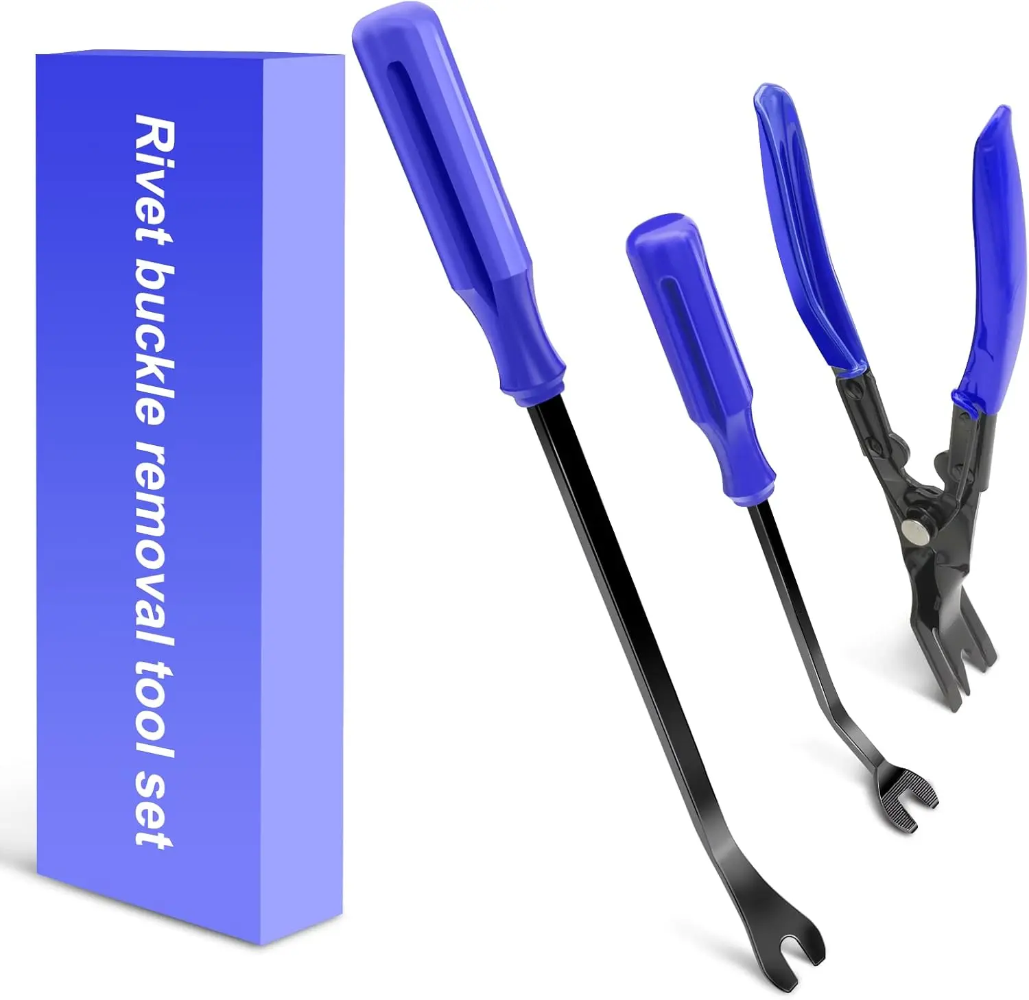 Clip Pliers Trim Upholstery Tools - 3 Pack   Set to Remove Rivets Fasteners Push Pins, Clips Puller Kit for Door Dash Dashboard Panel  Repair Tools