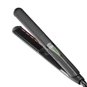 Infrared Negative Ion Straightener, Titanium Flat Iron, Dual Voltage Titanium Ceramic Hair Iron, Heat Resistant Gloves Included, Reduces Frizz, Shines & Smoothes
