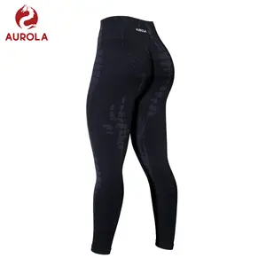 AUROLA Serpent Snake Scrunch Leggings for Women, Seamless High Waisted Workout Leggings, Ribbed Butt Lifting Squat Proof Gym Pants, Thick Compression Yoga Pants for Running Fitness Activewear