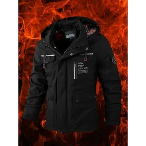 Men’s American-Style Solid Color Lightweight Hooded Windbreaker for Spring/Fall and Winter — Breathable, Trendy Outdoor Casual Wear, New Black Long-Sleeve Coat, Perfect for Christmas & Halloween Personalized Gifts