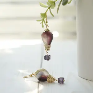 Glass Hot Air Balloon Dangle Earrings