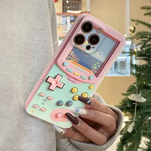 Colorful Game Machine Pattern Tpu Anti-Drop Protective Case for iPhone 6/7/8/x/XS/XR/XS Max/11/12/13/14/15/16 Pro Max