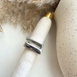 Silver Square ring