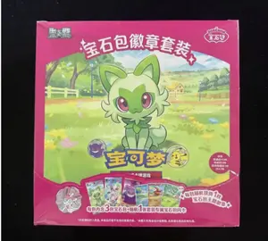 Pokemon TCG Chinese Gemstone Gem Badge Set Vol 1 2 3 Value Pack & Display Box | 12 badge Packs | 36 Total Packs