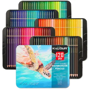 120 Colors Professional Watercolor Pencils,Numbered and Lightfastness,Water-soluble Colored Pencils for Adult Coloring Book,Water Color Pencils for Artists Beginner