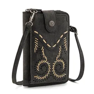 Wrangler Western Stitch RFID Phone Crossbody Wallet/Crossbody for Women